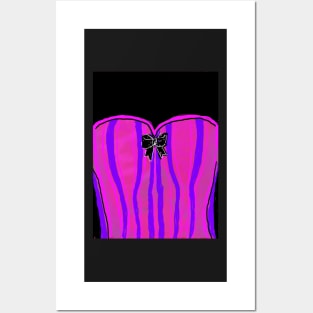 Faux bustier Posters and Art